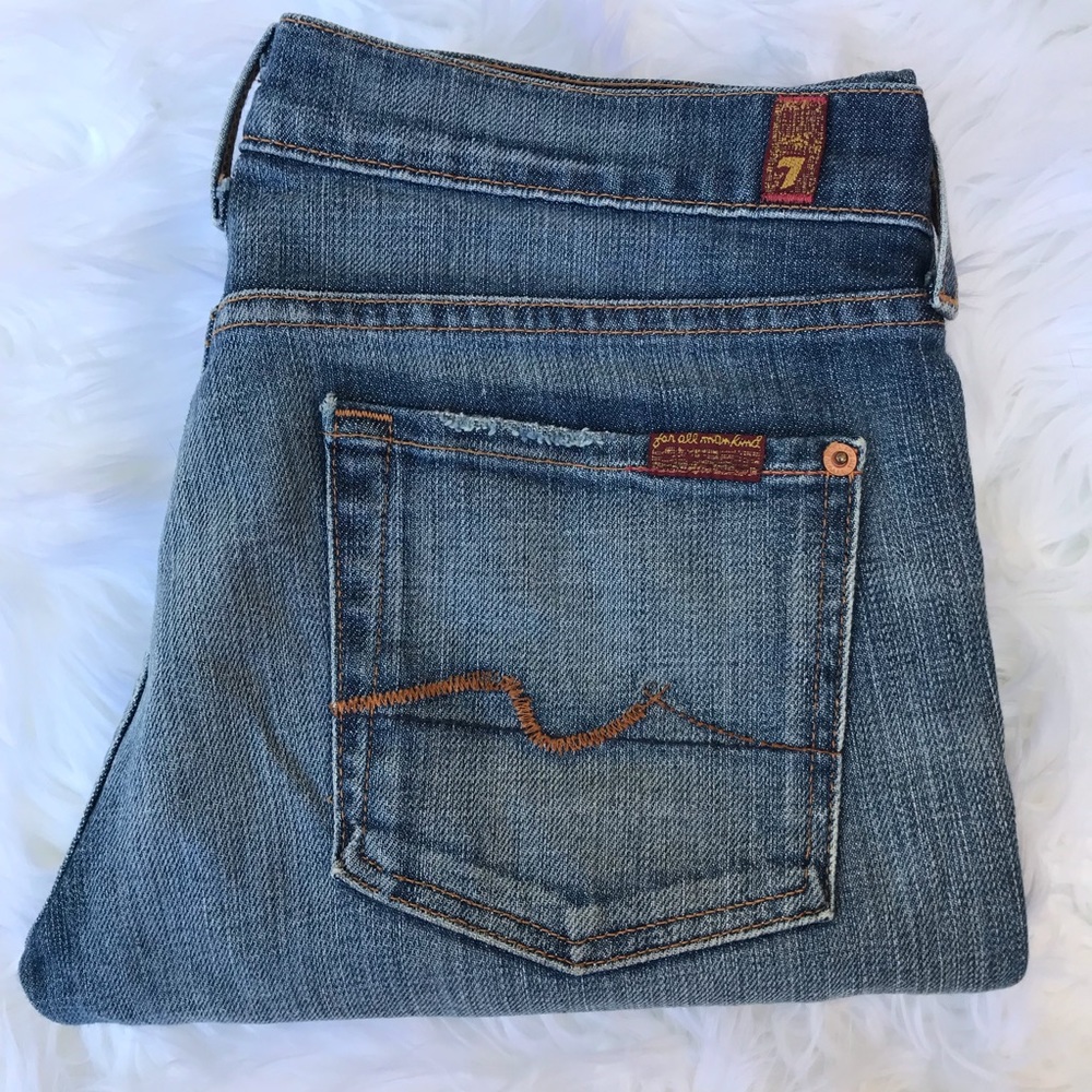 7 for All Mankind Straight Leg in Medium Wash